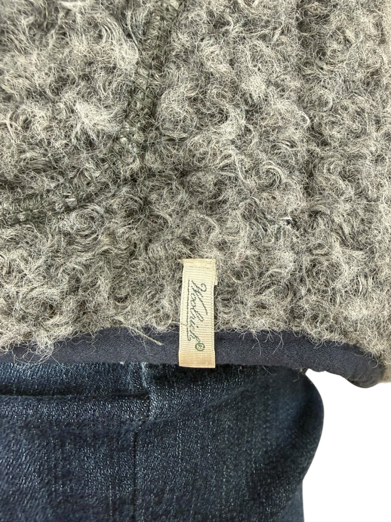 Woolrich Gray Suskiyou Curley Fleece Vest Size S