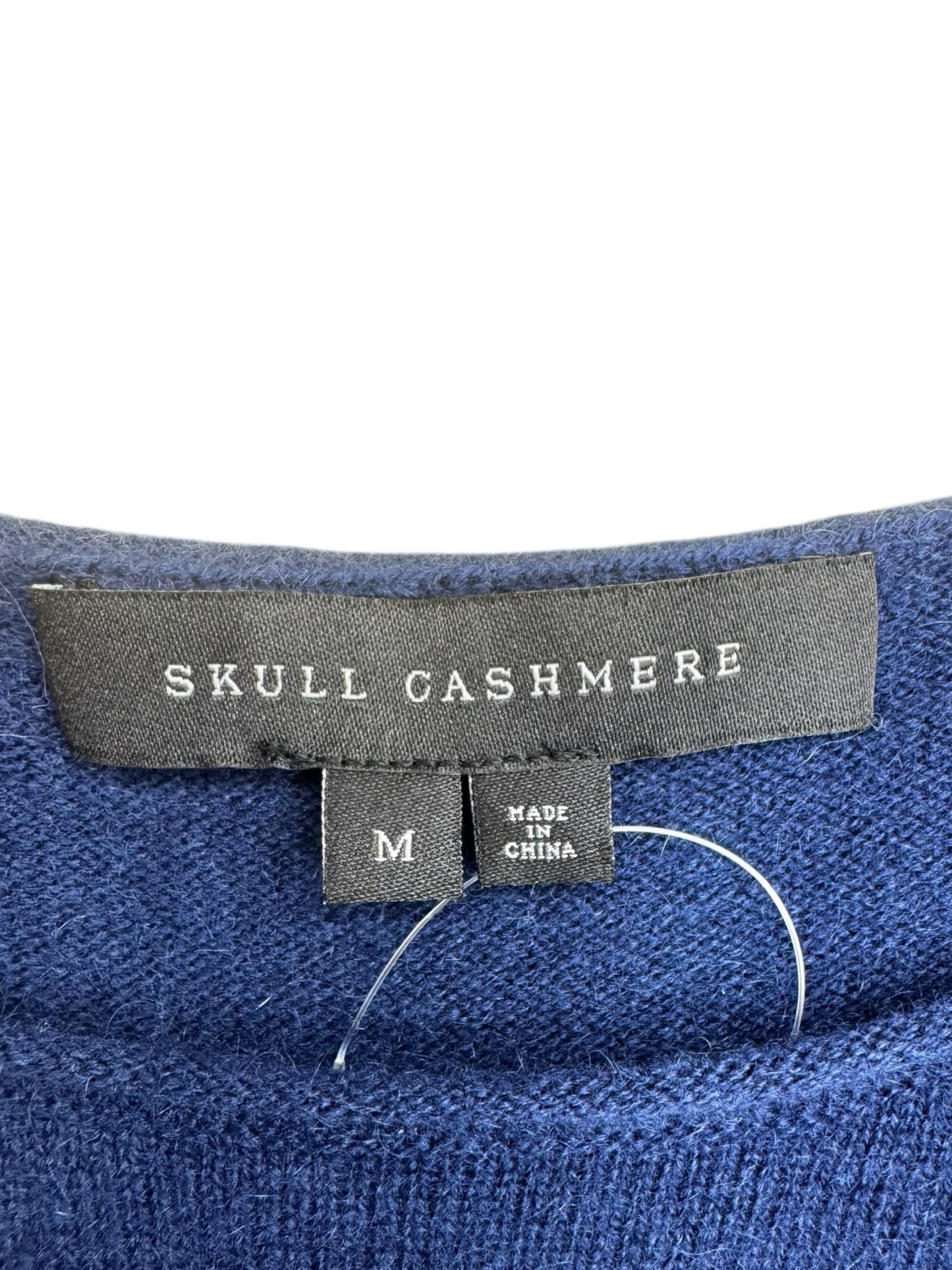 SKULL CASHMERE Navy 100% Cashmere Sweater Size M