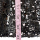 the drop NWT Black Sequined Mini Cocktail Dress Size M