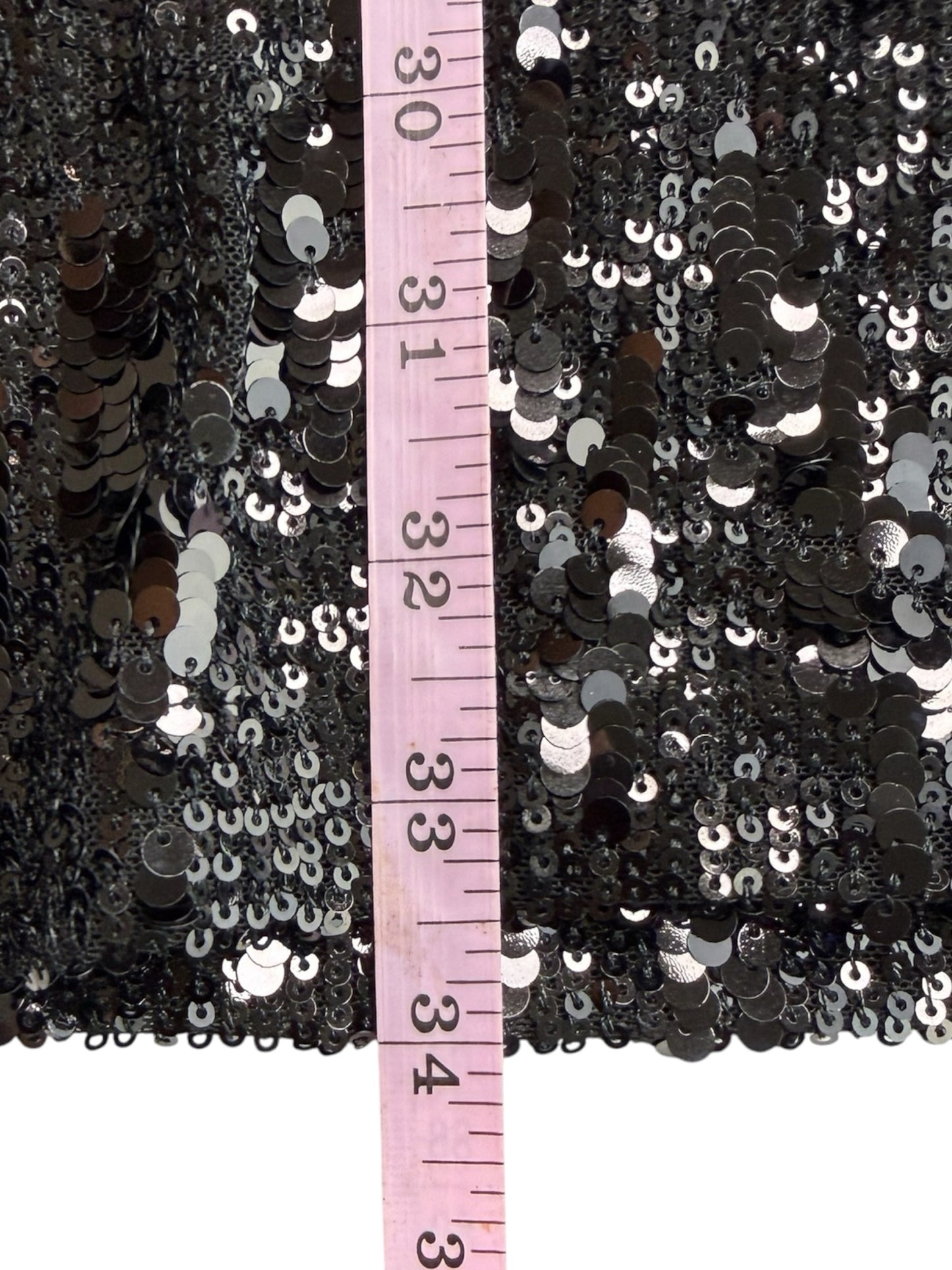 the drop NWT Black Sequined Mini Cocktail Dress Size M