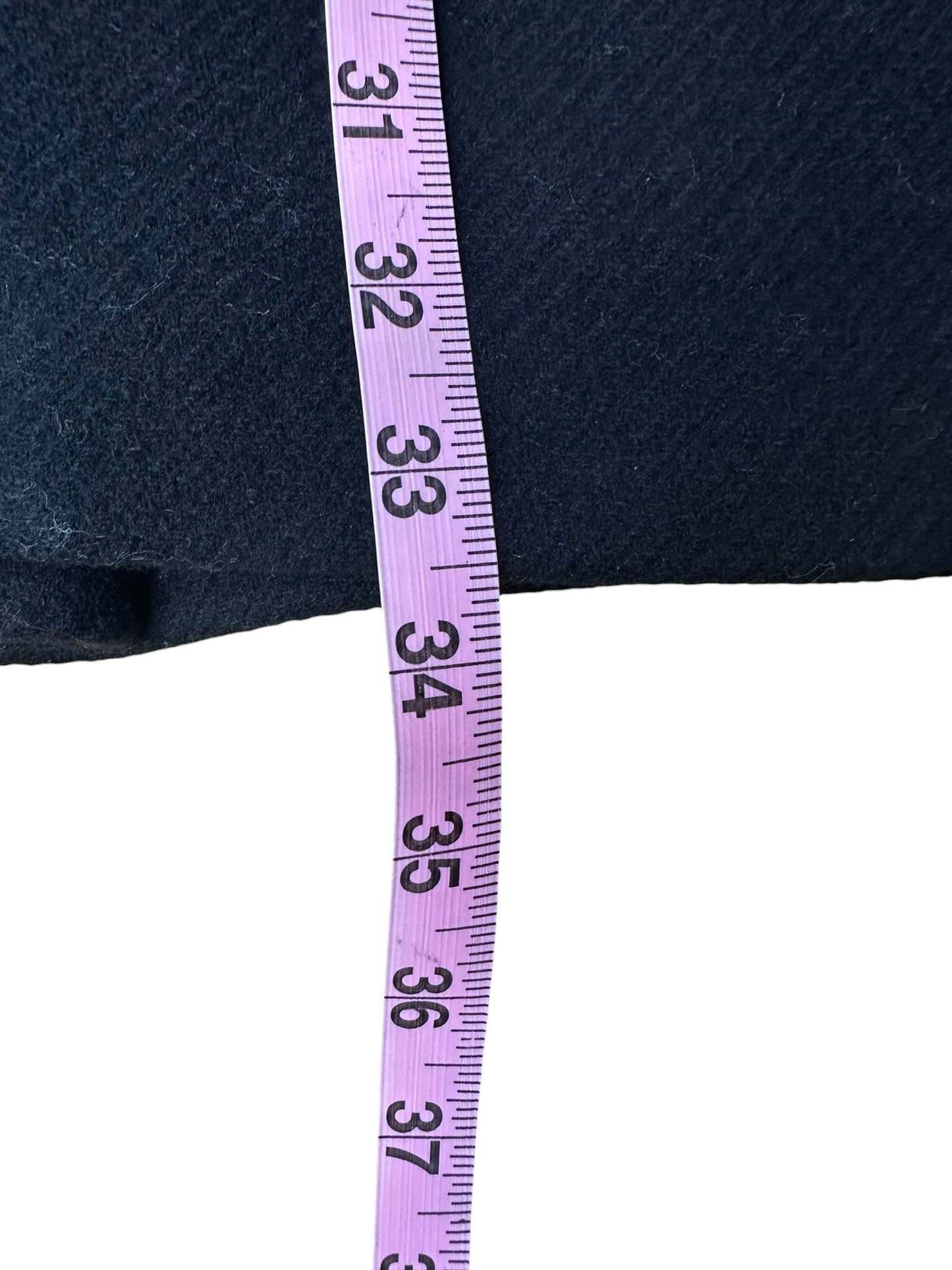 MILLY Black Wool & Leather Coat Size 6