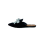 Kurt Geiger Black Velvet Mules Size 37