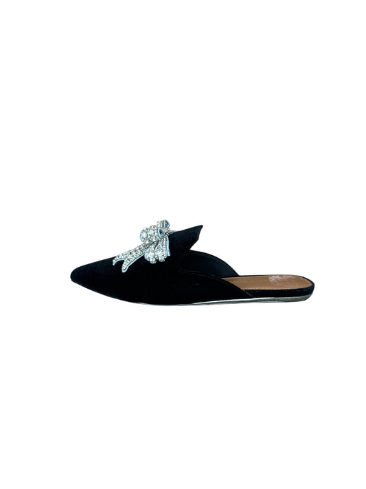 Kurt Geiger Black Velvet Mules Size 37