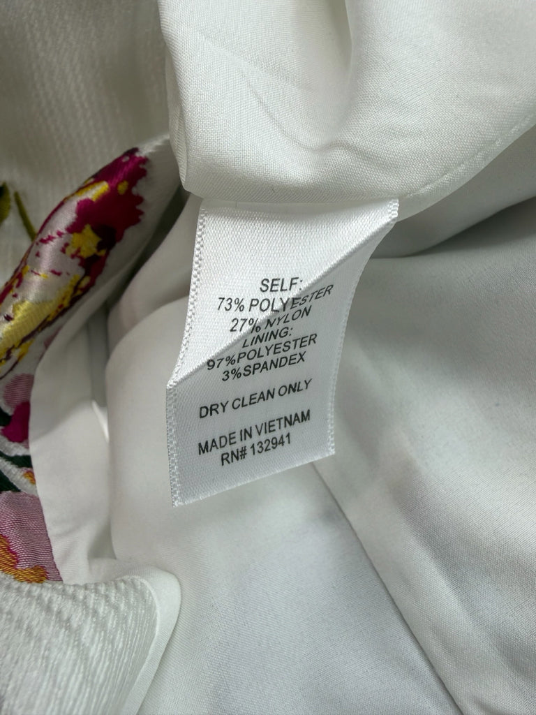AMANDA UPRICHARD NWT Ivory Floral Strapless Midi Dress Size XS