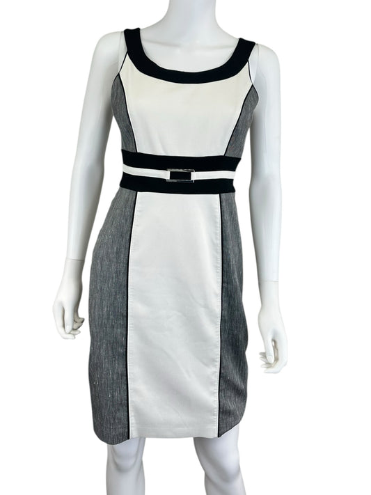 White House Black Market Color Block Workwear Dress Size 2