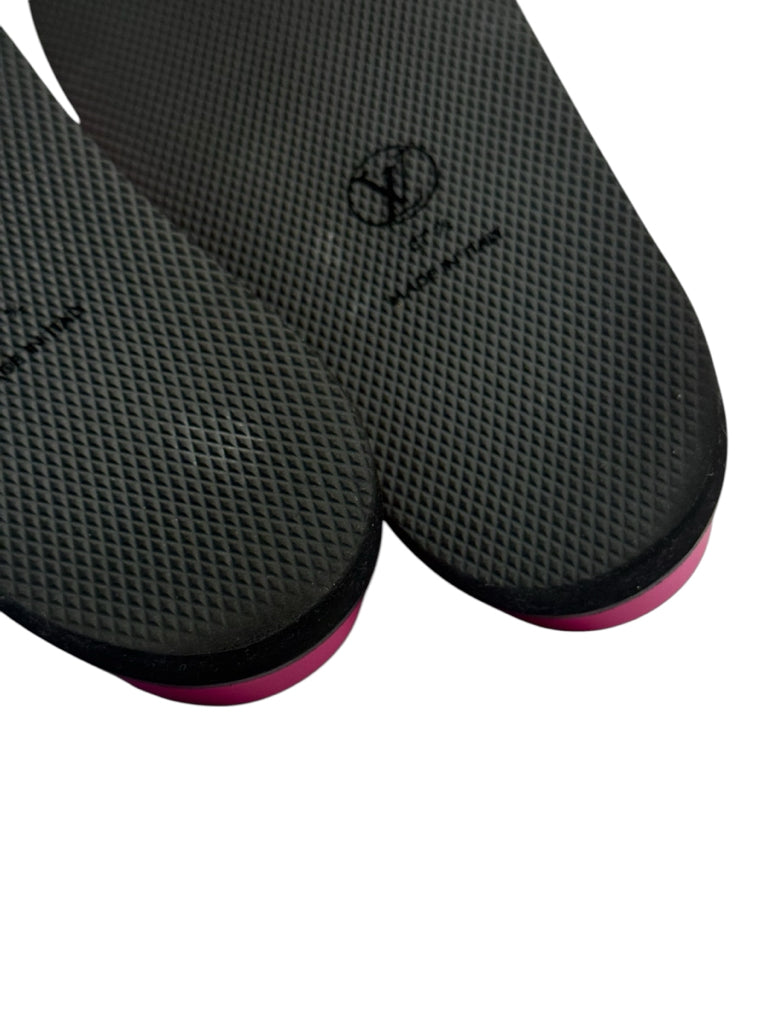 Louis Vuitton Hot Pink Sunset Flat Comfort Mule Size 37.5