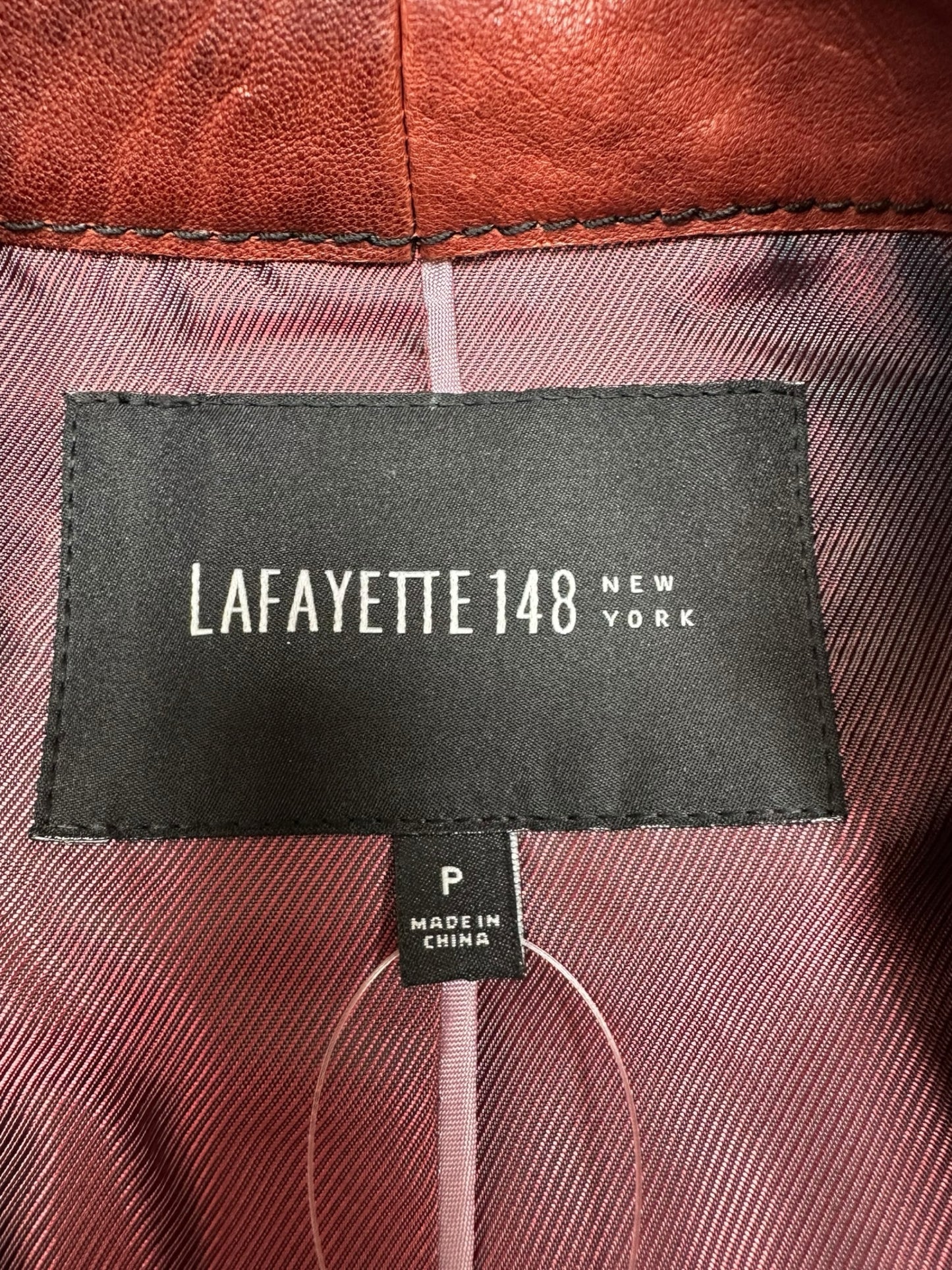 LAFAYETTE 148 NEW YORK Maroon Jacket - Leather Size S