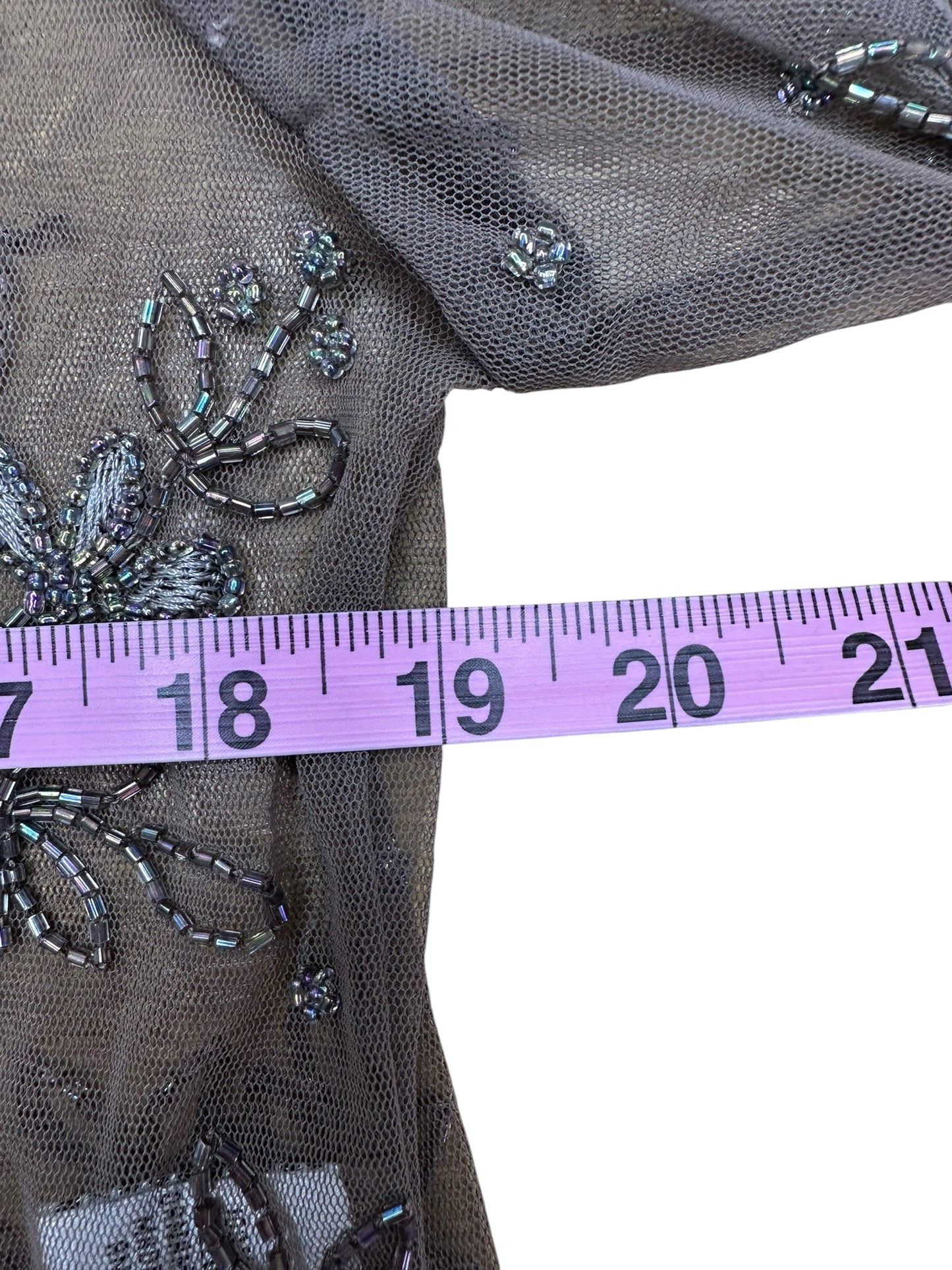 SCALA NWT Brown Beaded Formal Dress and Cardigan Set Size 12
