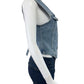 HIDDEN NWT Blue Fitted Denim Vest Size S
