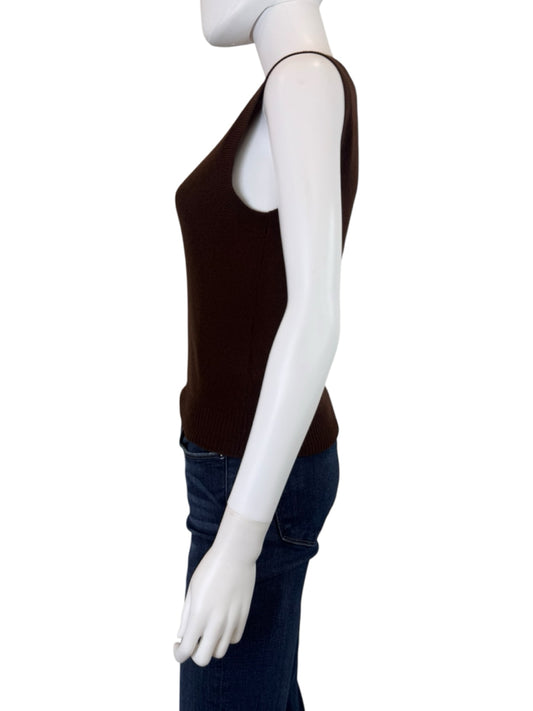 DOEN NWT Brown Cashmere Damia Sweater Vest Size XS