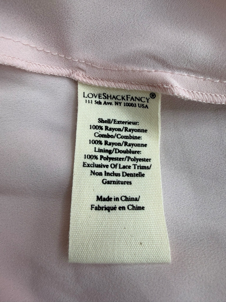 LOVE SHACK FANCY NWT Pink Floral Print Serima Dress Size XS