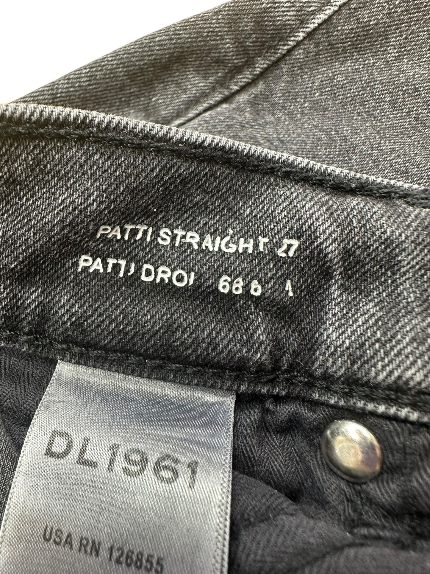 DL1961  Black Patti Vintage Ankle Jeans Size 27