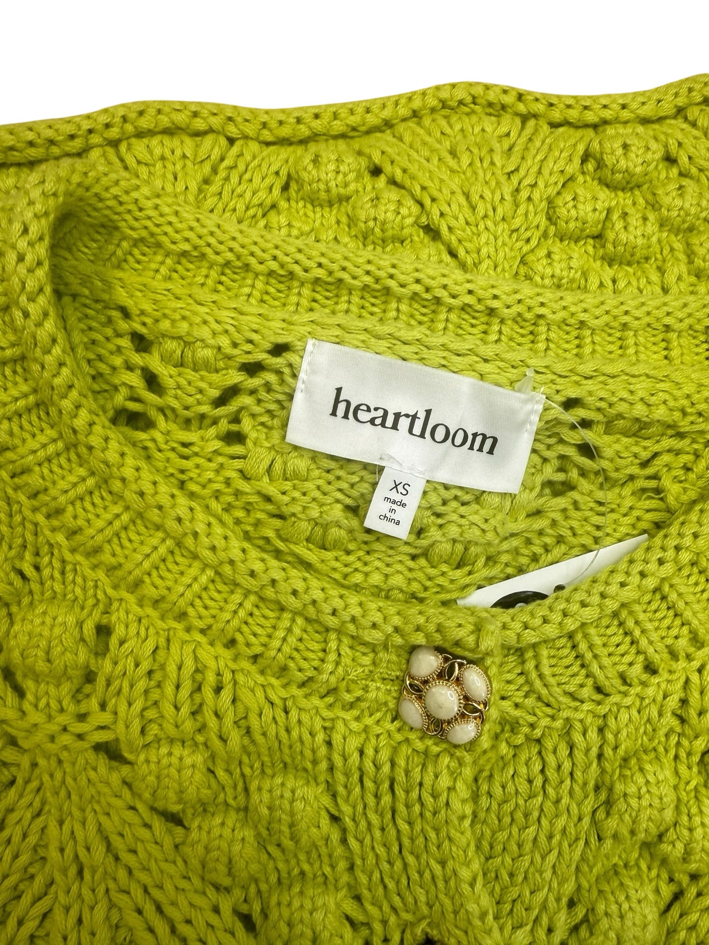 heartloom NWT Green Caspian Cardigan Size XS