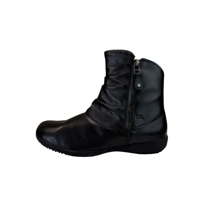 Josef Seibel NWOT Black Leather Naly 24 Booties Size 37