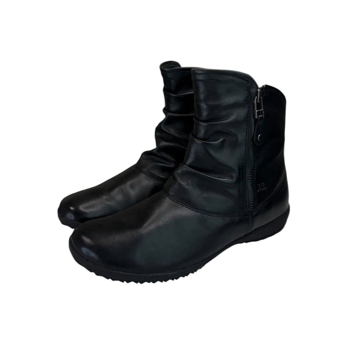 Josef Seibel NWOT Black Leather Naly 24 Booties Size 37