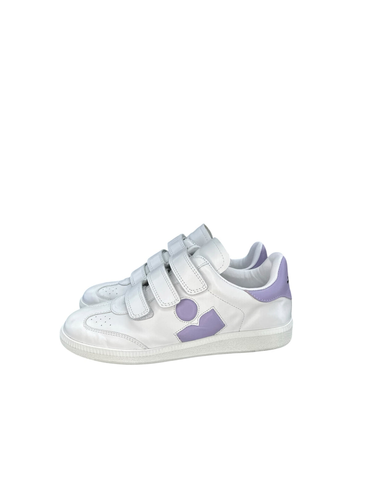 Isabel Marant Beth White/Lilac Low-Top Sneakers Size 37