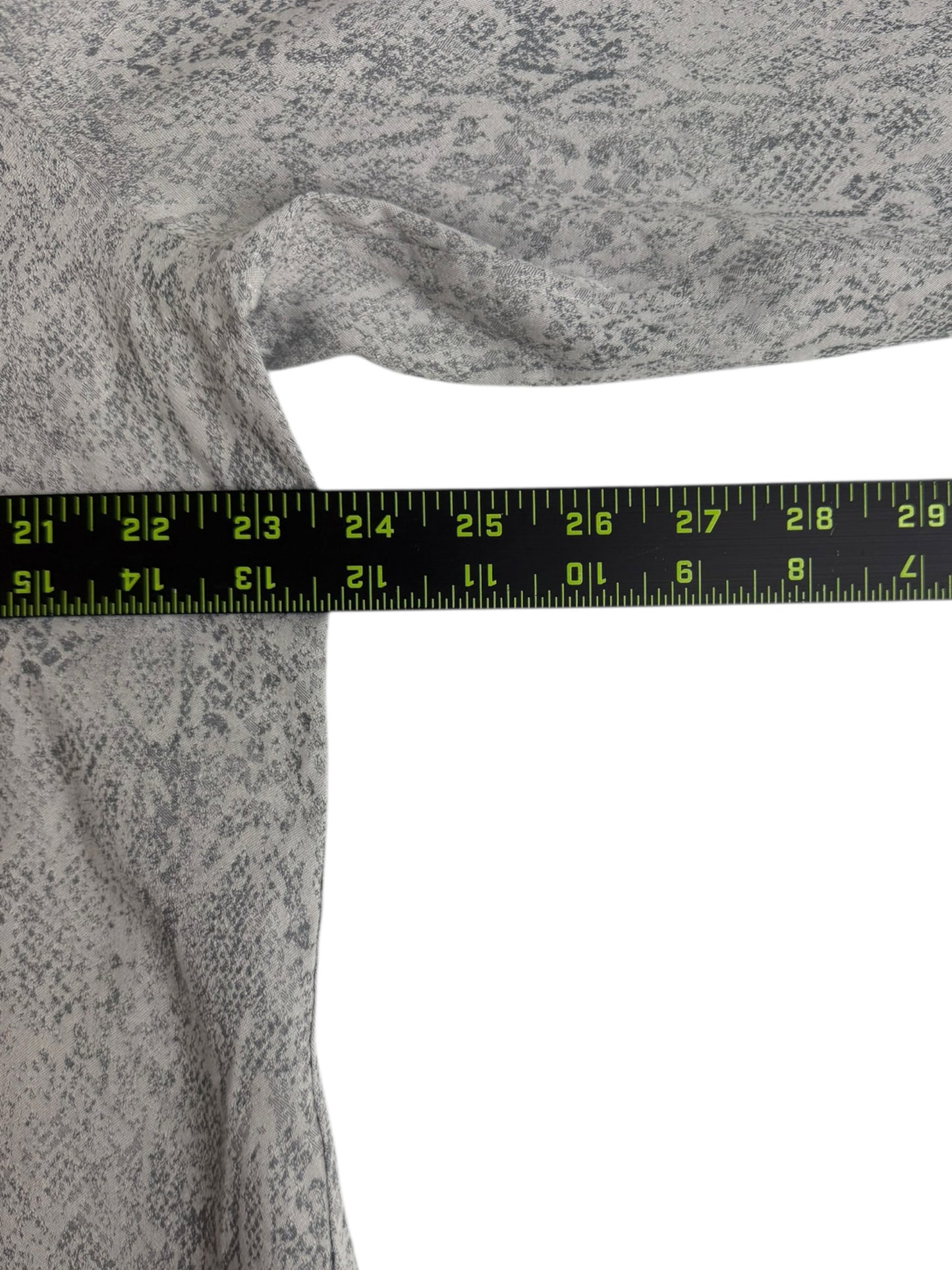 Chico's NWT Grey Python Print Button-Down Shirt Size XL