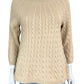 Talbots NWT Tan Cable Knit Sweater Size S