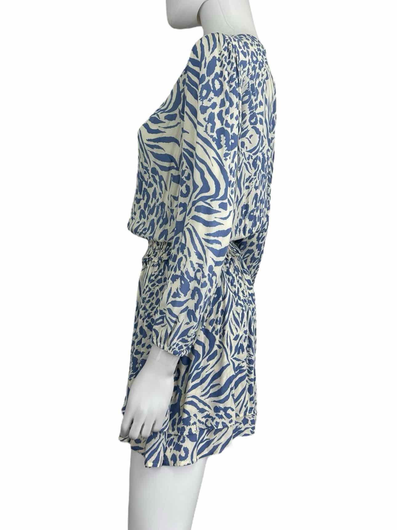 Rails blue and white zebra print Dress Size S