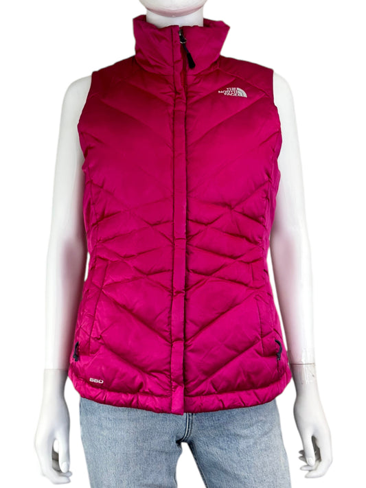 THE NORTH FACE Pink Puffer Vest Size S