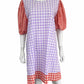 OLIPHANT Gingham Print Casual Dress Size L