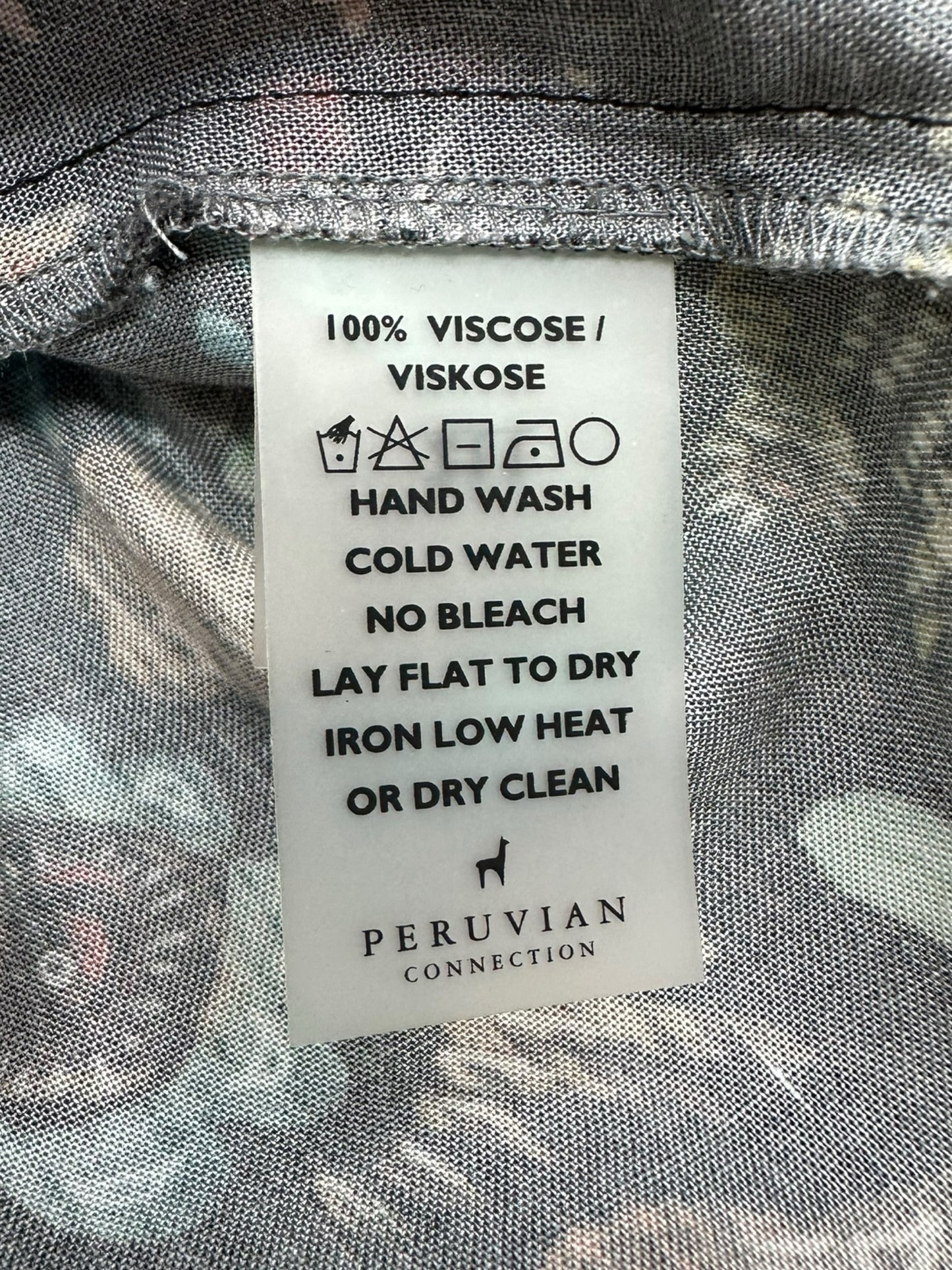 Peruvian Connection Multicolored Floral Casual Dress Size XL