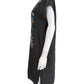 Johnny Was Charcoal 100% Linen Embroidered Dress Size M