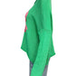 Wooden Ships NWT Green Rose Sweater Size S/M