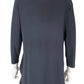 Sympli Gray Floral Laser Cut Tunic Size 10