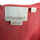 CYNTHIA ROWLEY100% Silk Coral Tank Size S