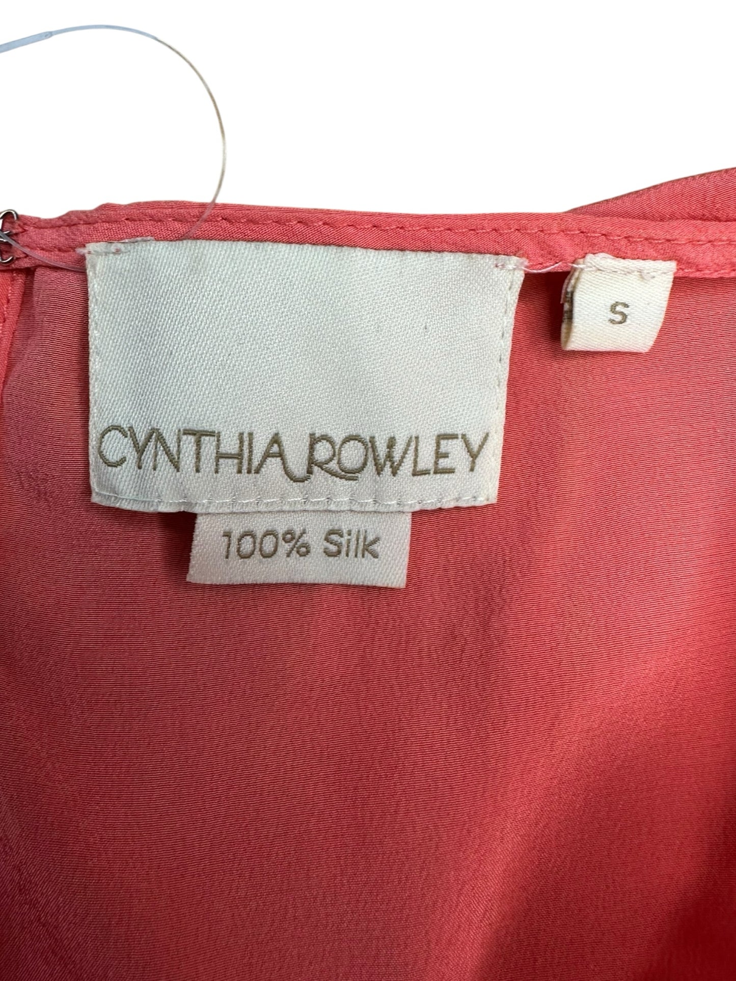 CYNTHIA ROWLEY100% Silk Coral Tank Size S