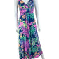 Lilly Pulitzer Blue Coral Print Maxi Dress Size S