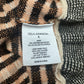 ULLA JOHNSON Brown Plaid Sweater Top Size S