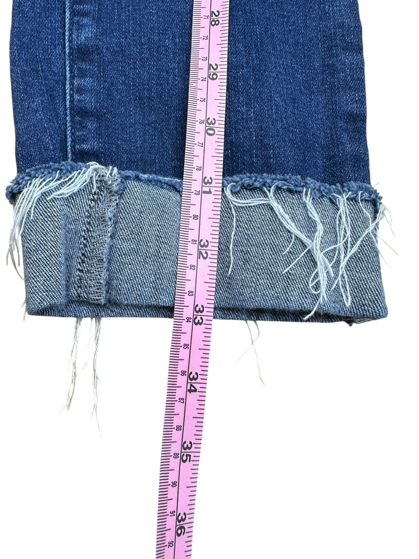 PAIGE Blue Skyline Skinny Crop Jeans Size 28