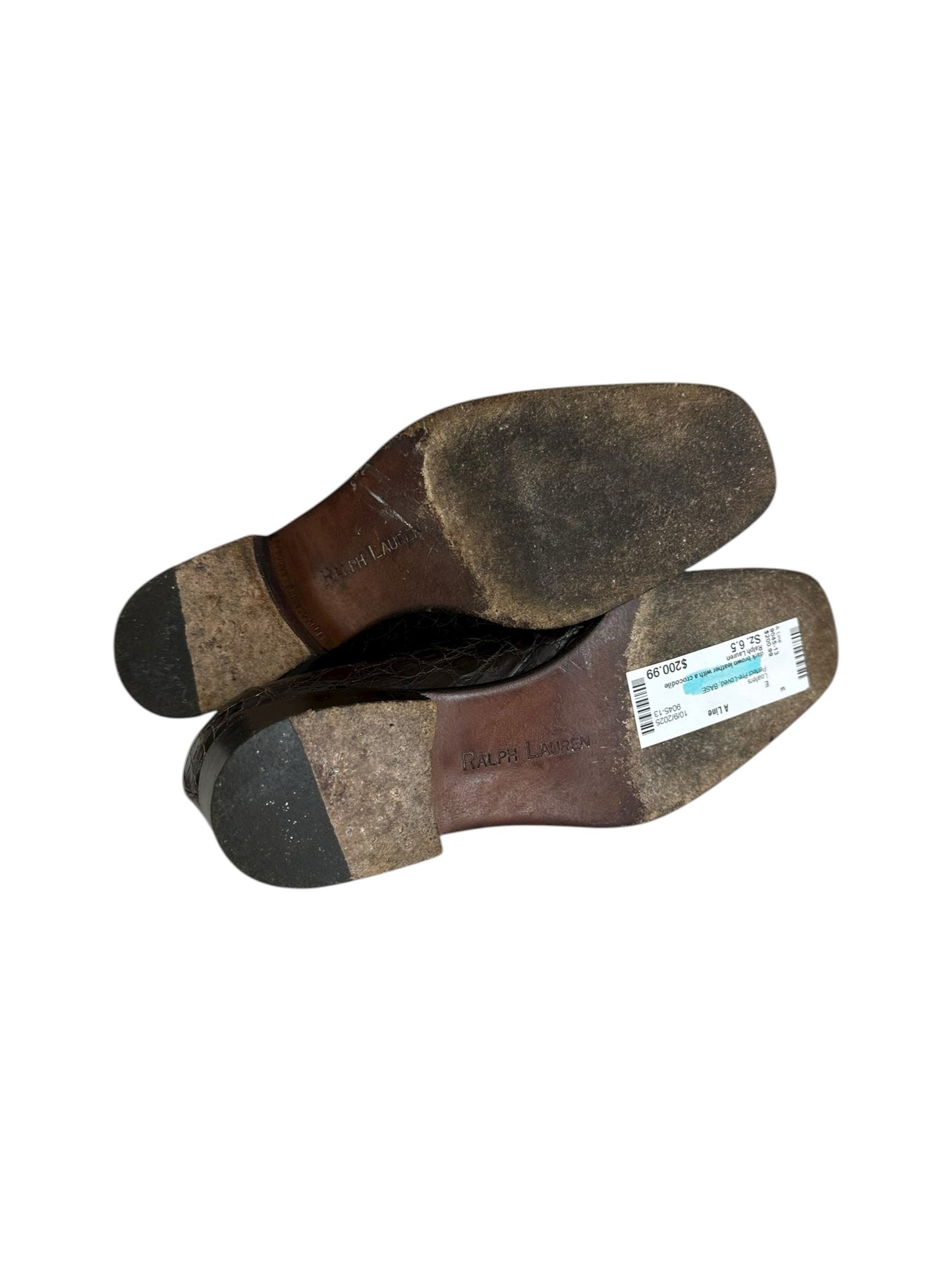Ralph Lauren Collection Brown Leather Loafers Size 6.5