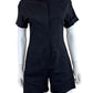 Theory Black Linen Romper Size 2
