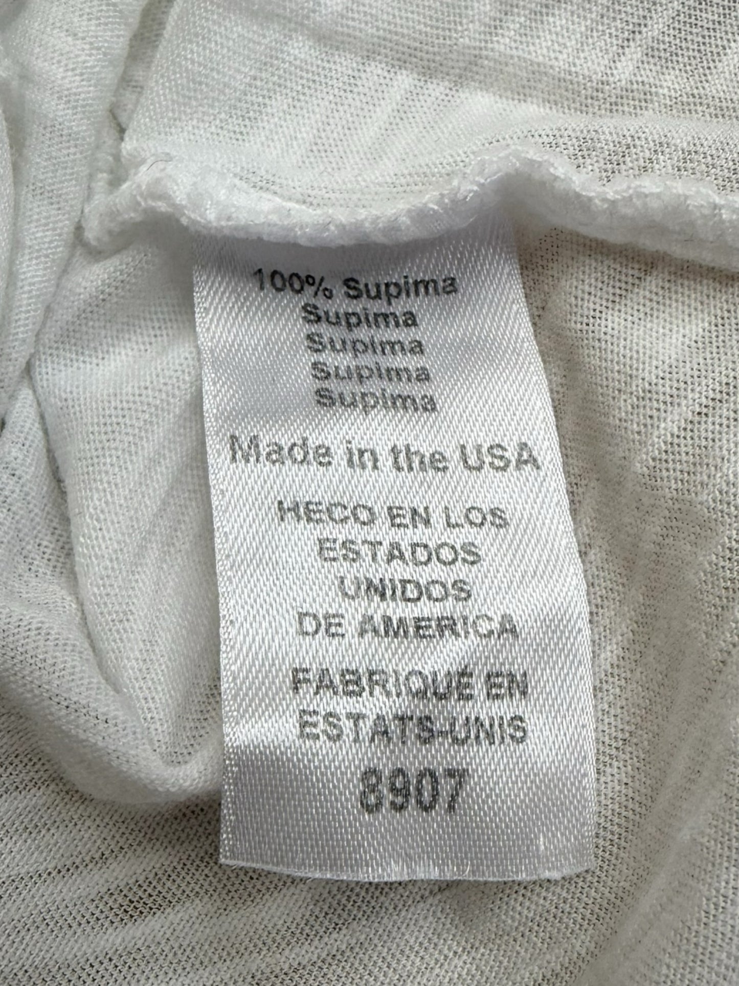Michael Stars White Graphic Tee Size O/S