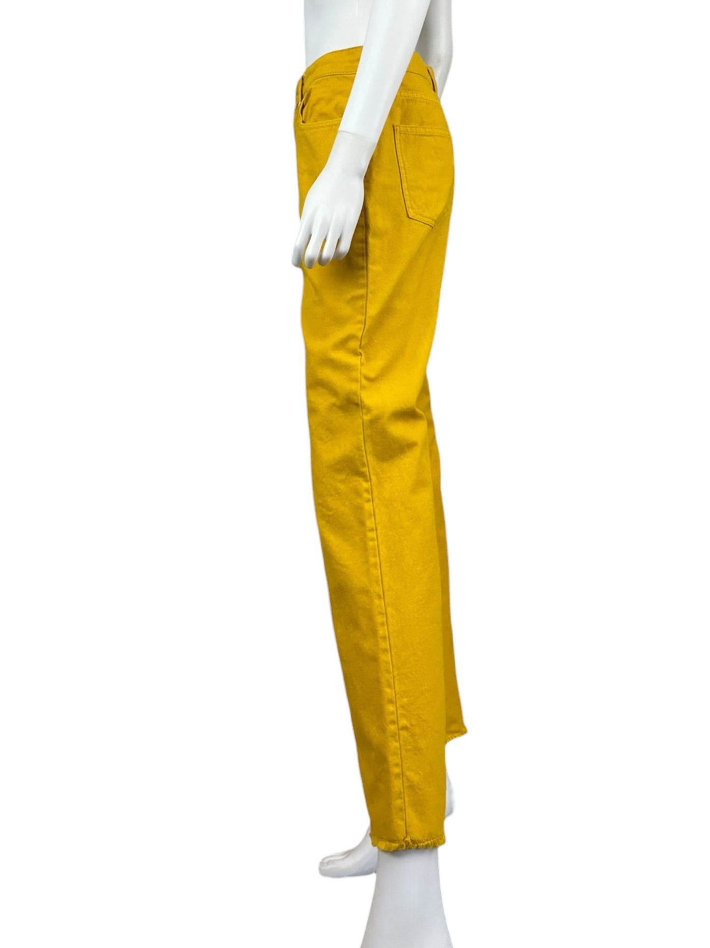 Tory Burch Yellow Flare Leg Jeans Size 28