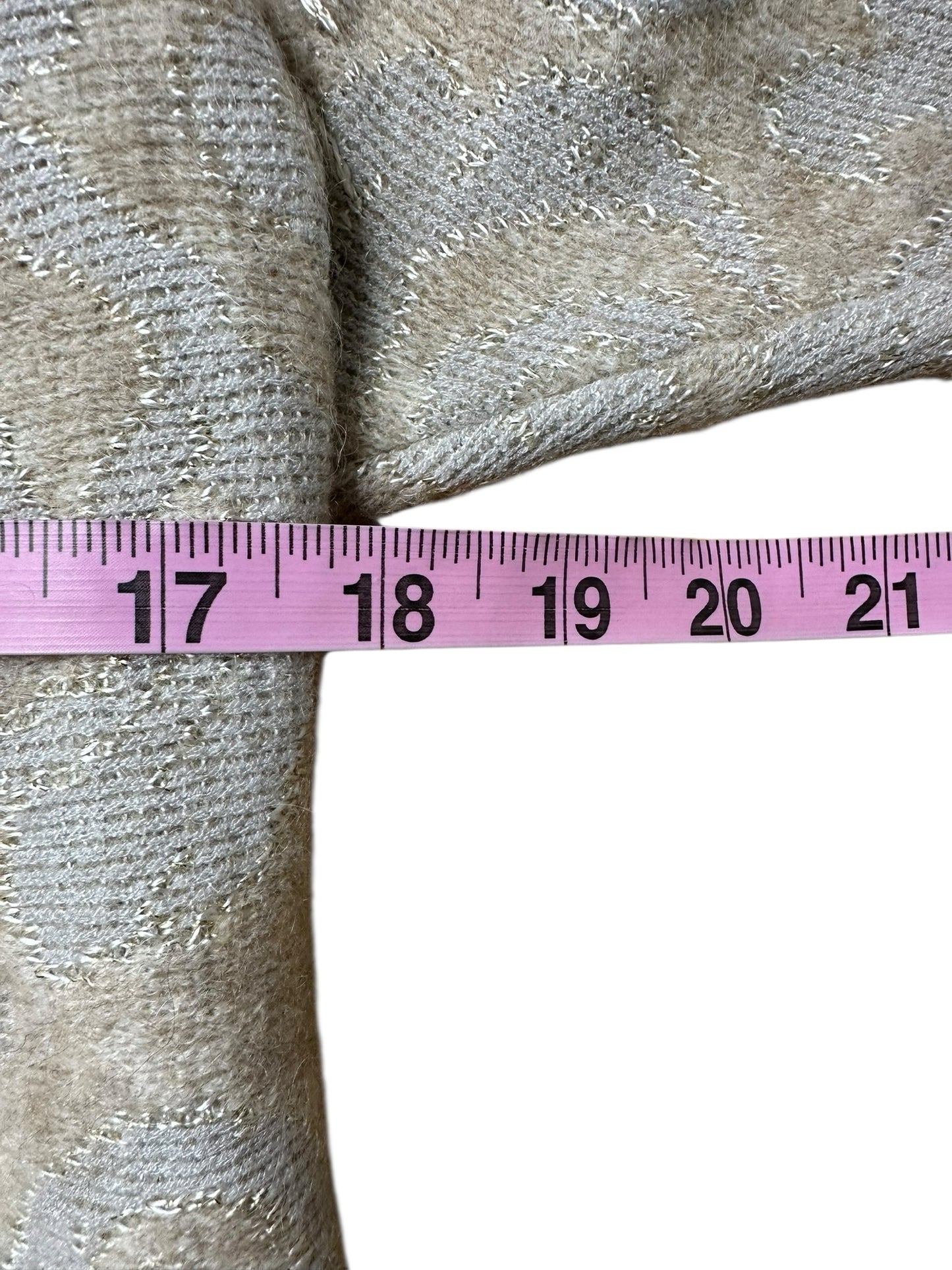 BELVEDERE Cream Wool Mohair Blend Sweater Size M