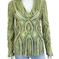 Alexandra Rosati Green Ribbon Jacket Size 6