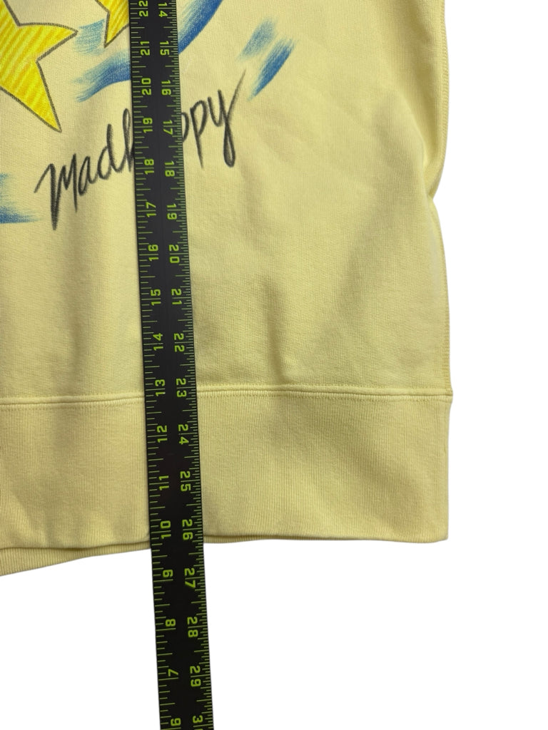 Madhappy Yellow Apple Pan Pie Fleece Sweat Shirt Size S