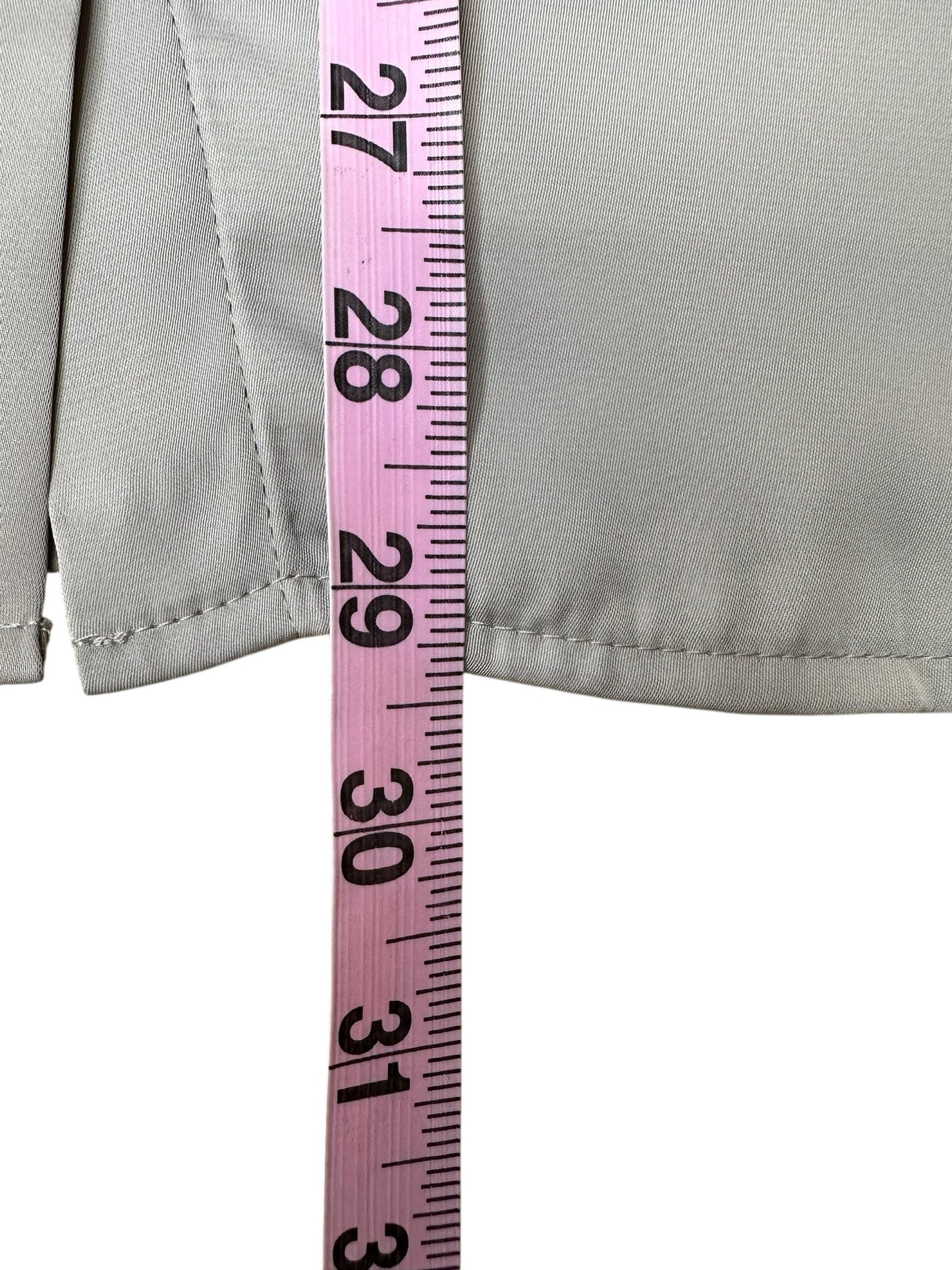 RD STYLE NWT Taupe Satin Button-Down Shirt Size S