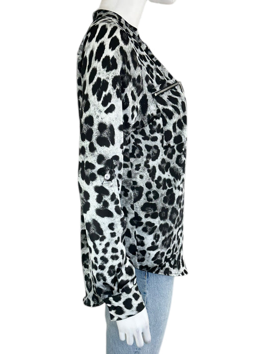 MICHAEL Michael Kors Leopard Print Blouse Size XS