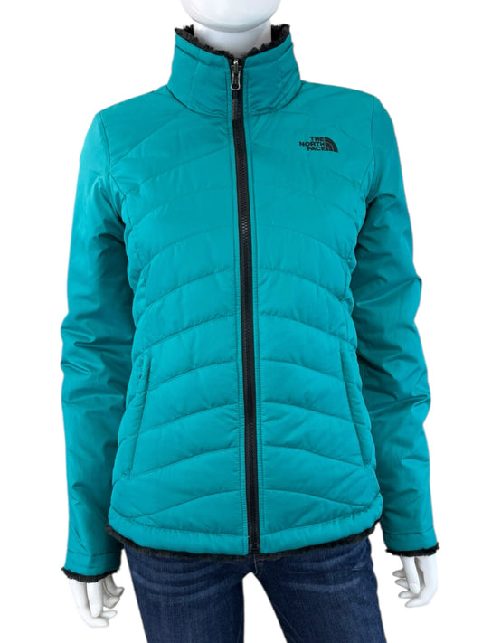 THE NORTH FACE Reversible Teal Mossbud Jacket Size XS