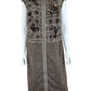 ESCADA Brown Alpaca Wool Tweed Midi Dress Size 44