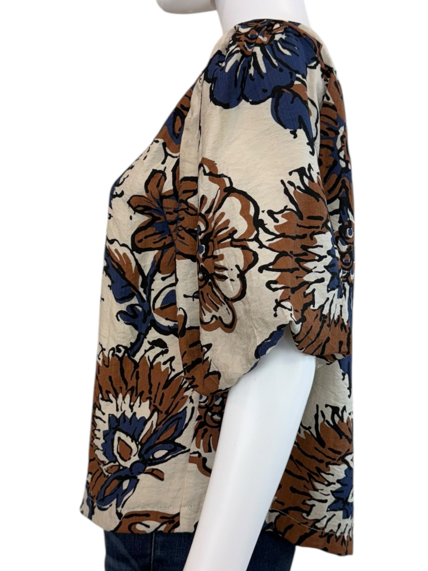 EVEREVE Elowyn Floral Paisley Blouse Size S