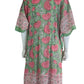 PAX PHILOMENA Francis Floral Short Kaftan Size O/S