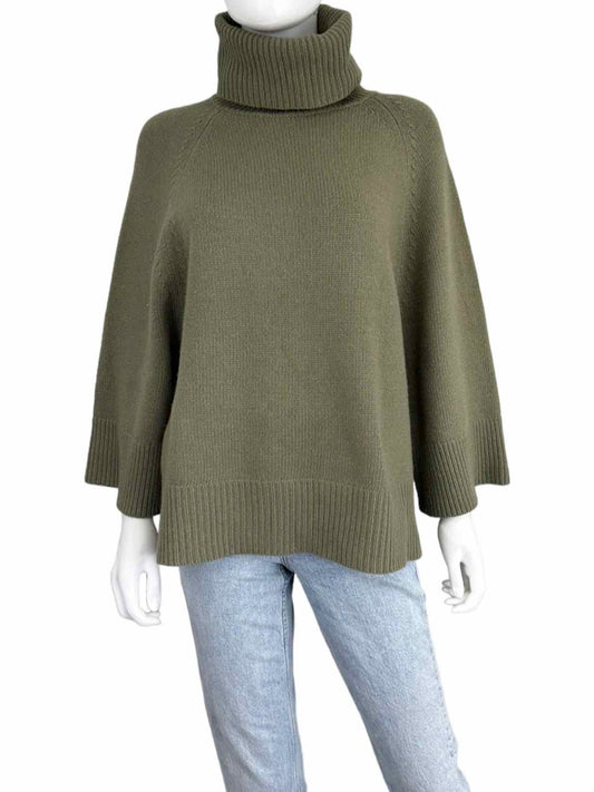 Theory Wool Cahmere Blend Olive Sweater Size S
