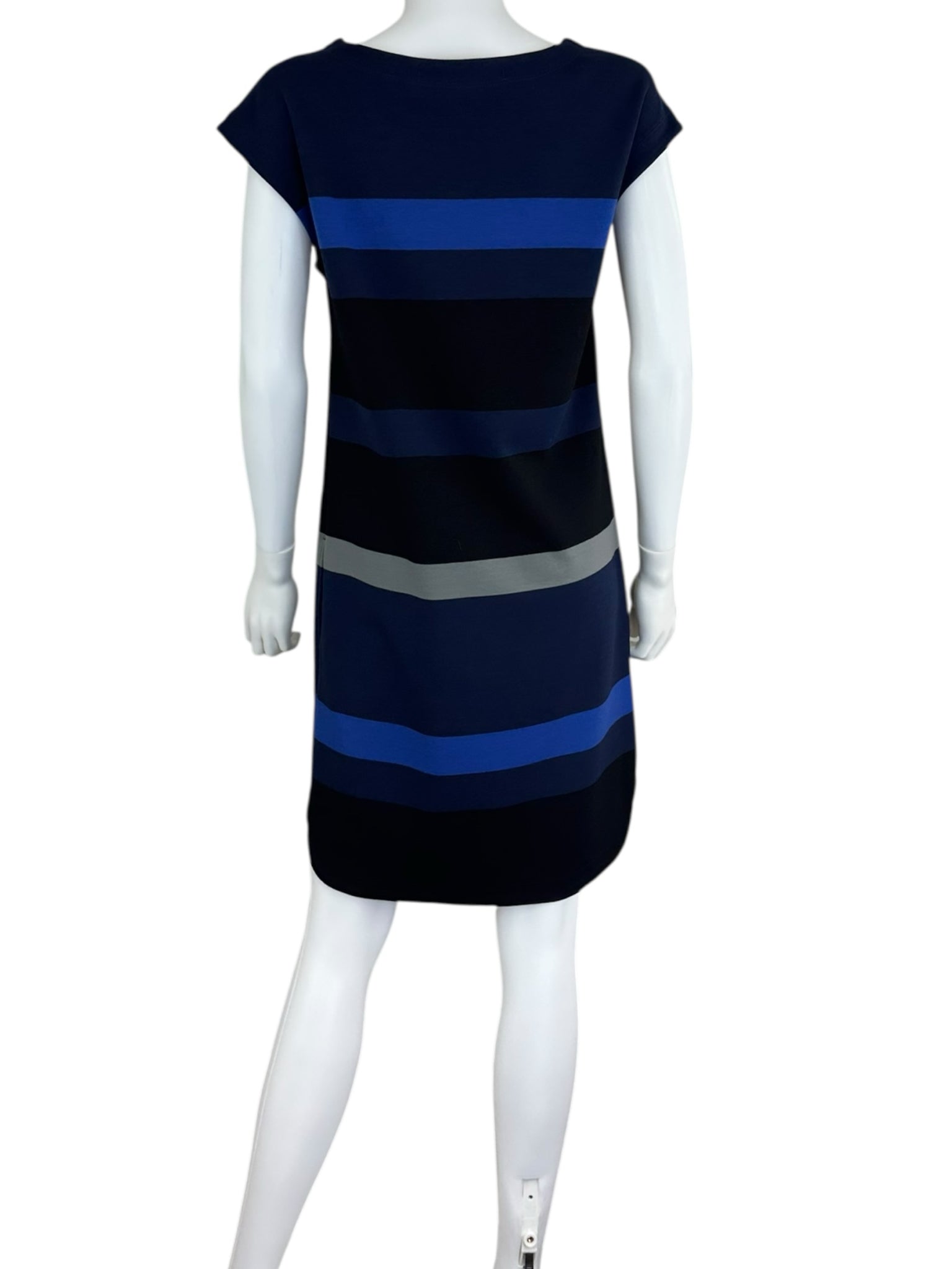 MAX STUDIO Black Striped Casual Dress Size S