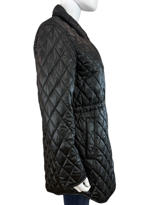 Kate Spade NWT Black Quilted Coat Size S